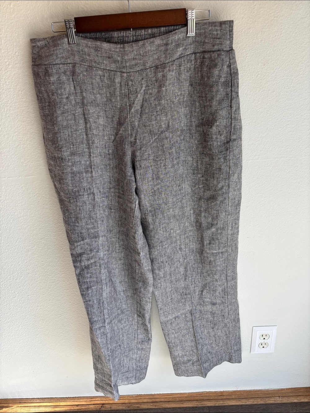 COLDWATER CREEK Linen Pull on Pants 14 Petite